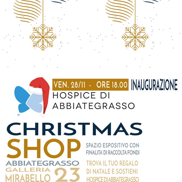 Christmas Shop - il Temporary Shop dell'Hospice di Abbiategrasso